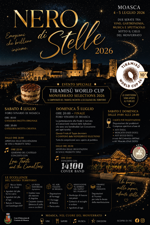 Nero di Stelle 2026 - 4 e 5 luglio - Moasca
